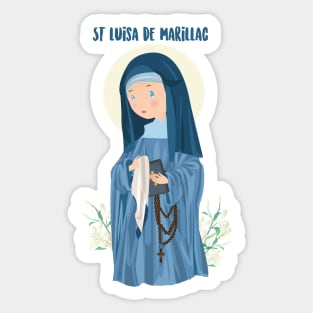 Santa Luisa de Marillac Sticker